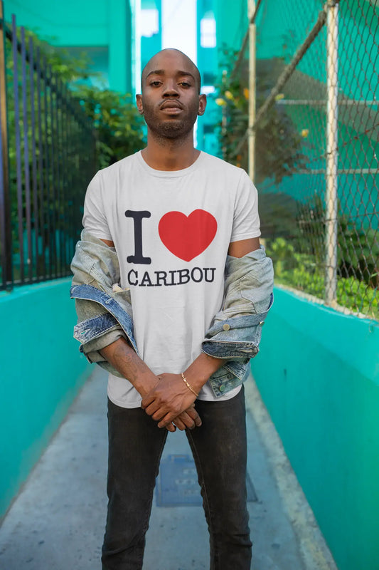 CARIBOU, kurzärmliges Herren-T-Shirt mit Rundhalsausschnitt