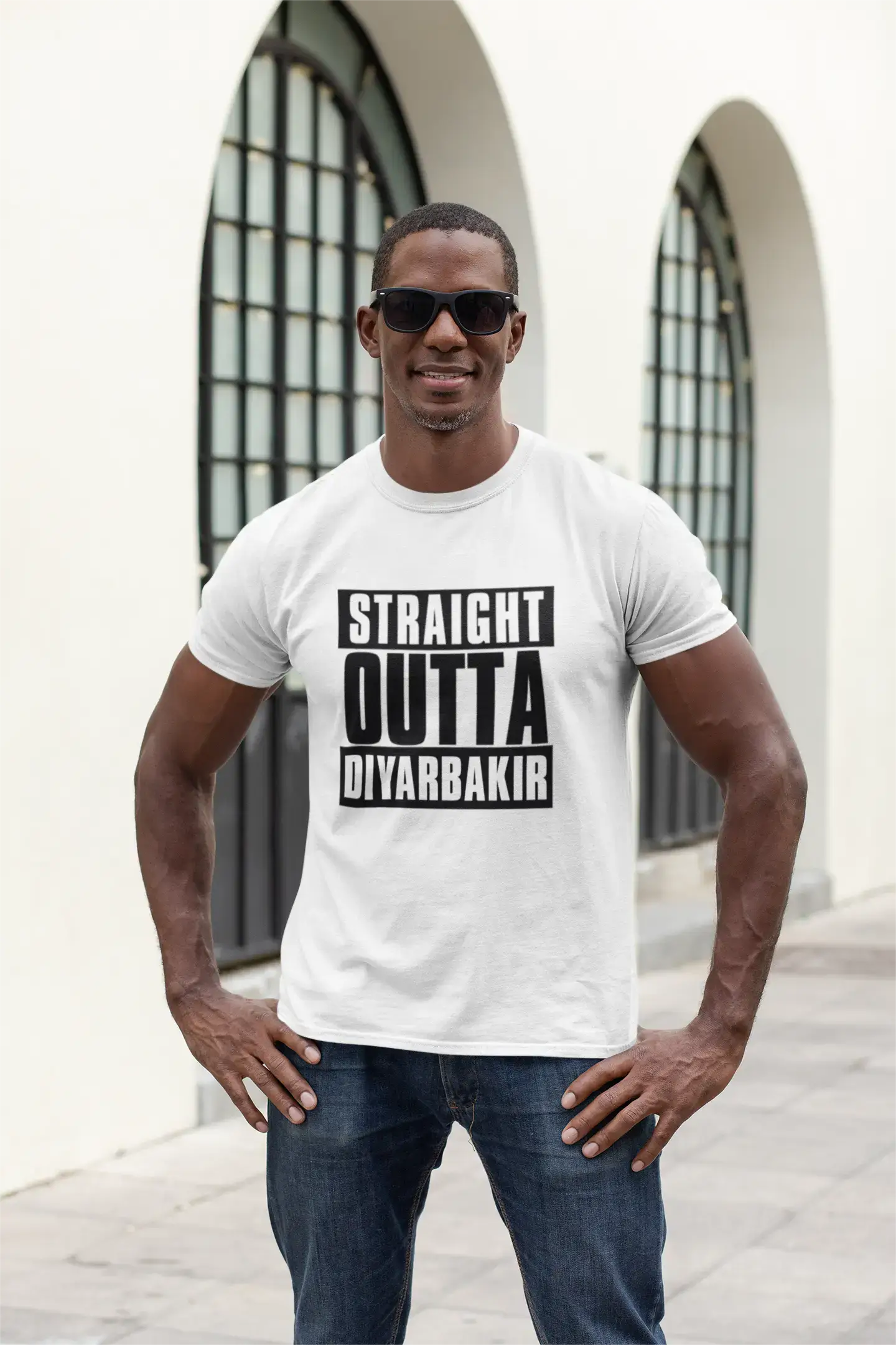 Straight Outta Diyarbakir, Men's Short Sleeve Round Neck T-shirt 00027