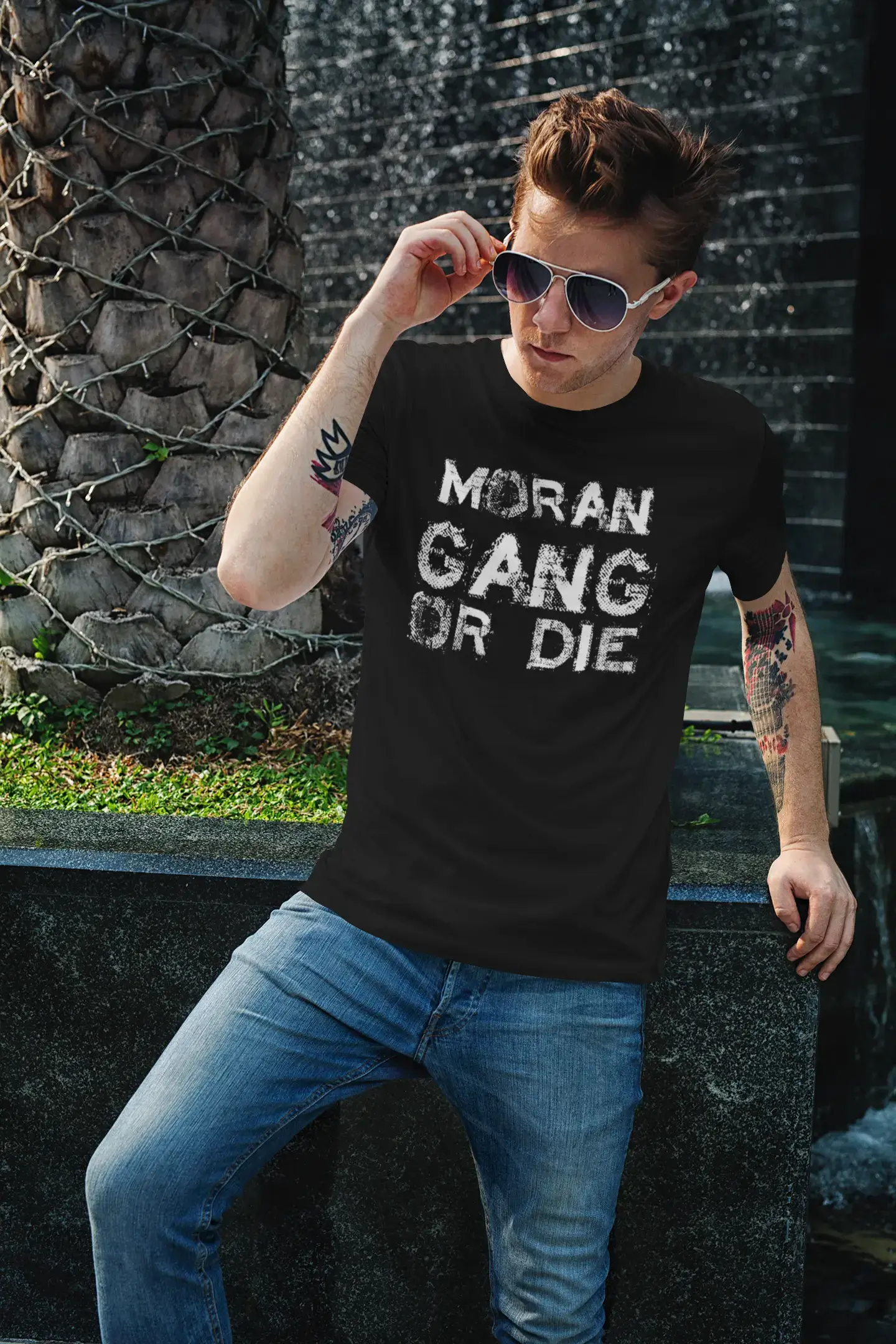 Moran Family Gang T-Shirt, T-Shirt für Männer, T-Shirt mit Motorrad, T-Shirt Cadeau