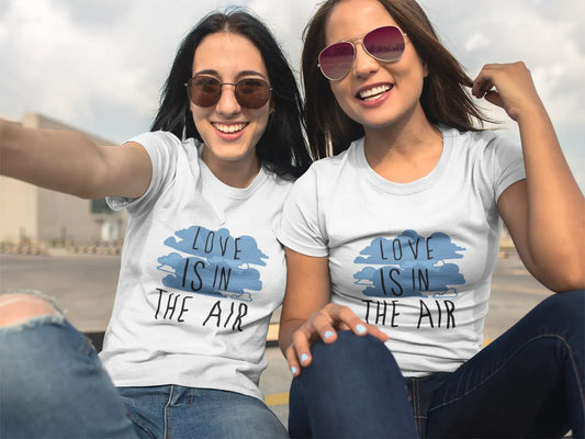 Happiness in the air, White, Women's Short Sleeve Round Neck T-shirt, gift t-shirt 00302
