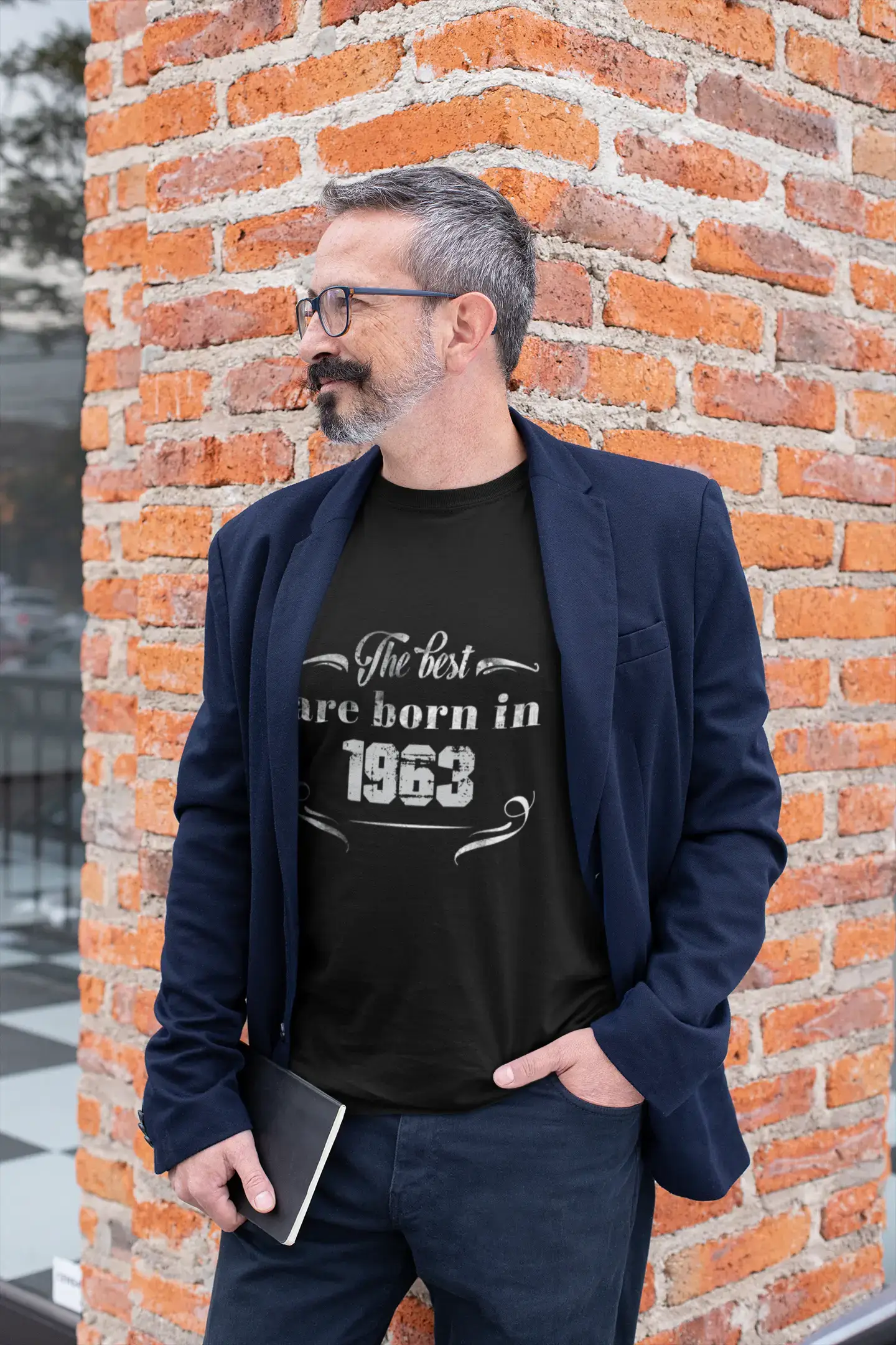 The Best are Born in 1963 Herren T-Shirt Schwarz Geburtstagsgeschenk 00397