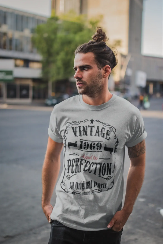 Homme Tee Vintage T Shirt 1969 Vintage vieilli à la Perfection