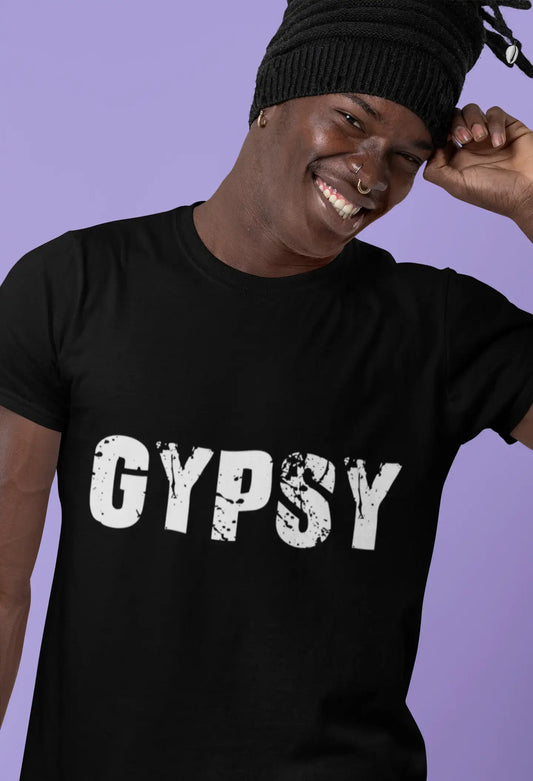 Gypsy Herren Retro T-Shirt Schwarz Geburtstagsgeschenk 00553