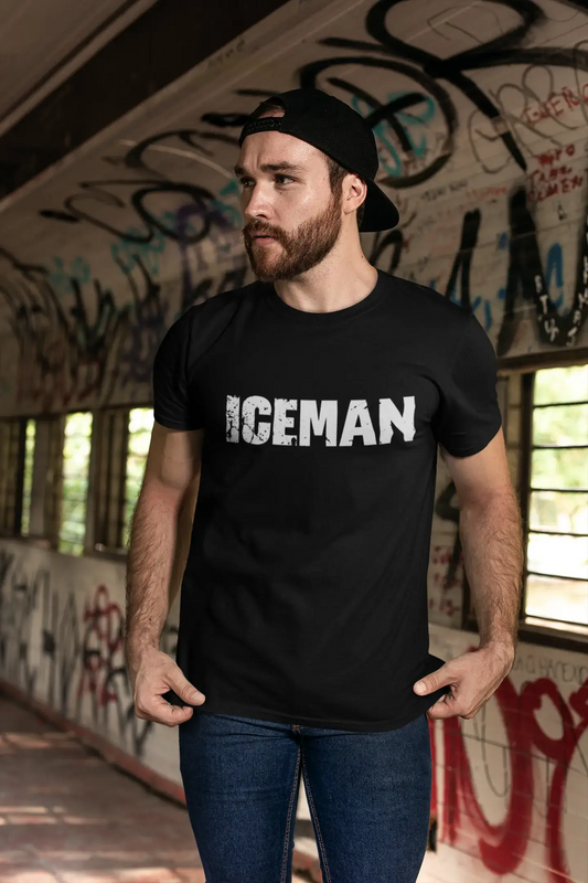 iceman Men's Vintage T shirt Black Birthday Gift 00554