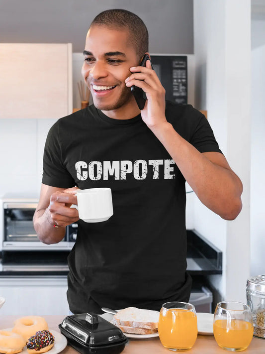 compote Men's Vintage T shirt Black Birthday Gift 00555