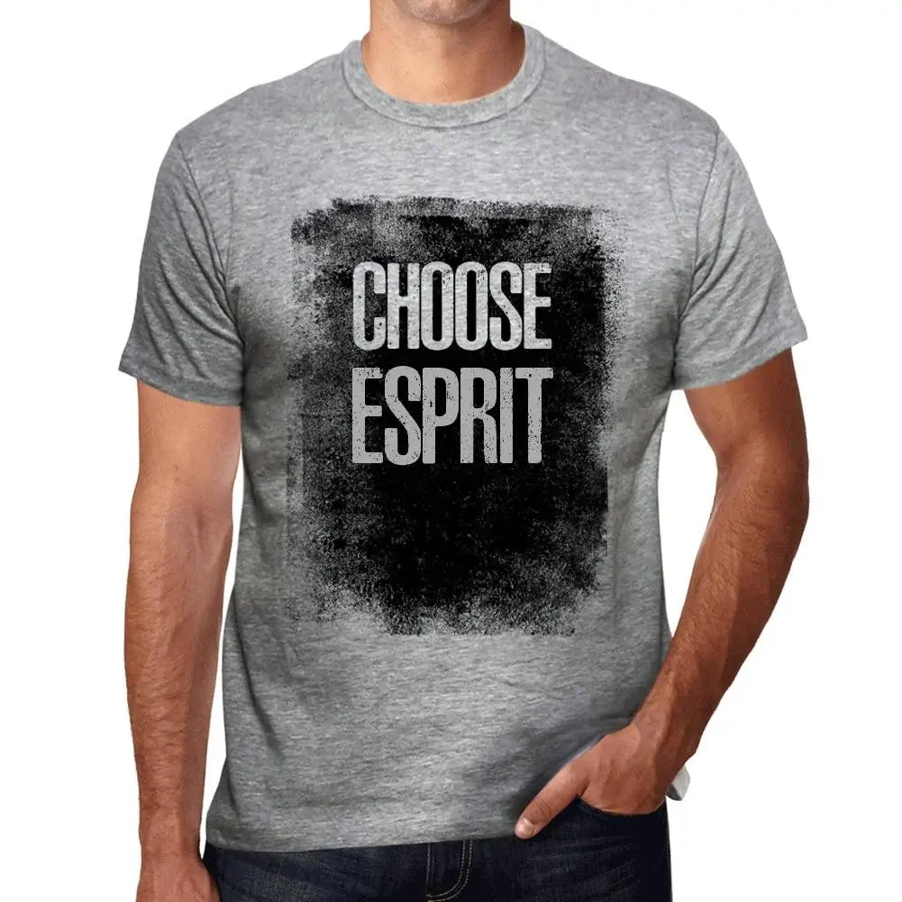 Men's Graphic T-Shirt Choose Esprit Eco-Friendly Limited Edition Short Sleeve Tee-Shirt Vintage Birthday Gift Novelty