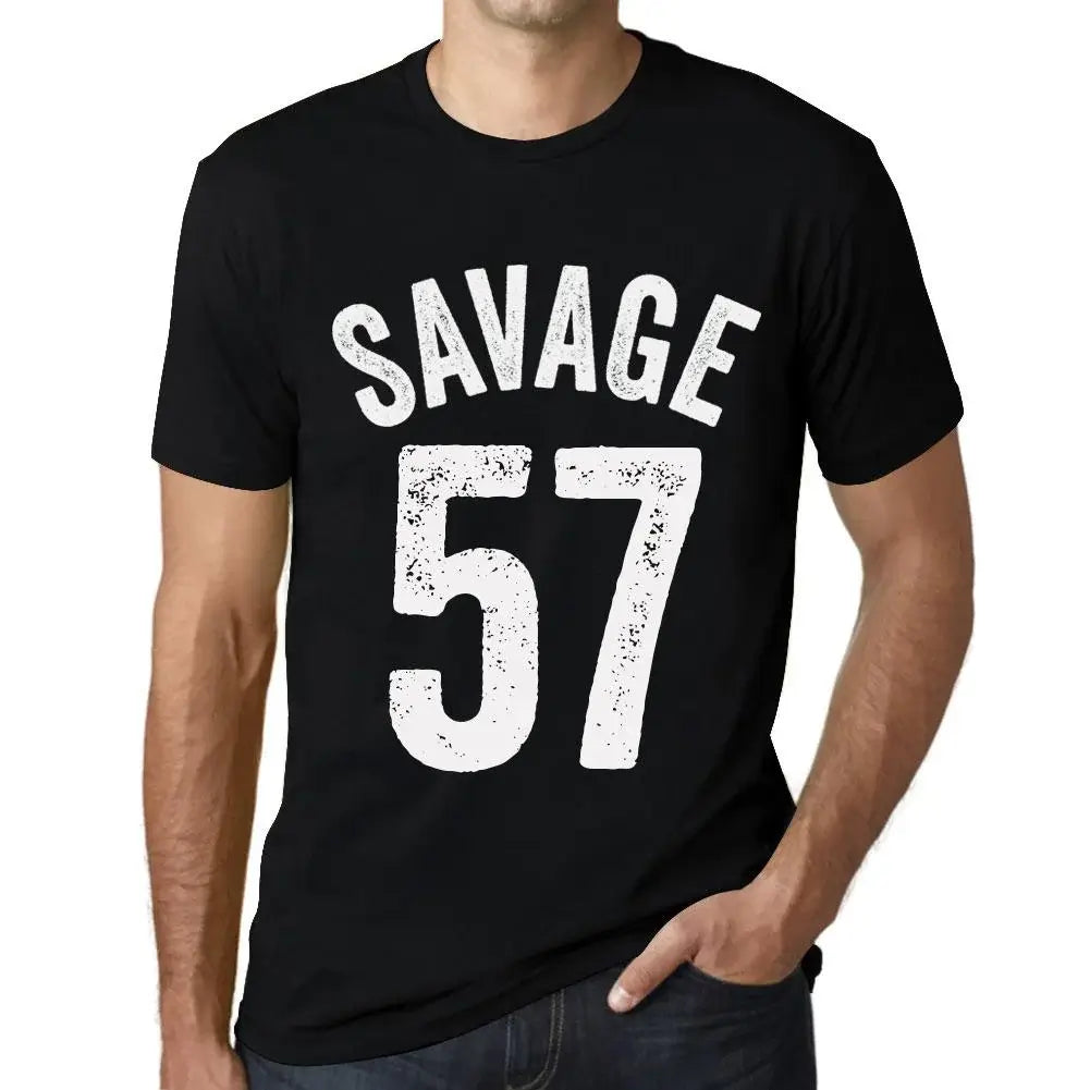 T-shirt noir uni pour hommes