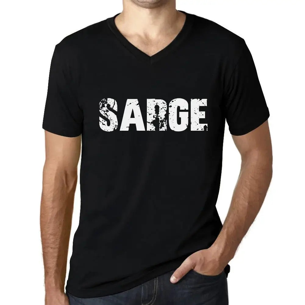 T-shirt noir uni pour hommes