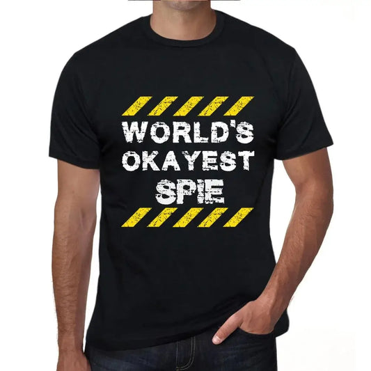 Men's Graphic T-Shirt Worlds Okayest Spie Eco-Friendly Limited Edition Short Sleeve Tee-Shirt Vintage Birthday Gift Novelty