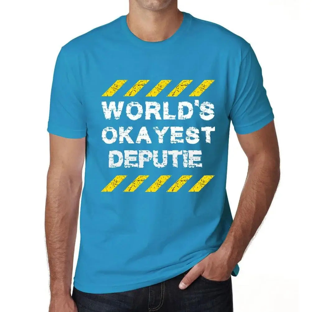 Men's Graphic T-Shirt Worlds Okayest Deputie Eco-Friendly Limited Edition Short Sleeve Tee-Shirt Vintage Birthday Gift Novelty