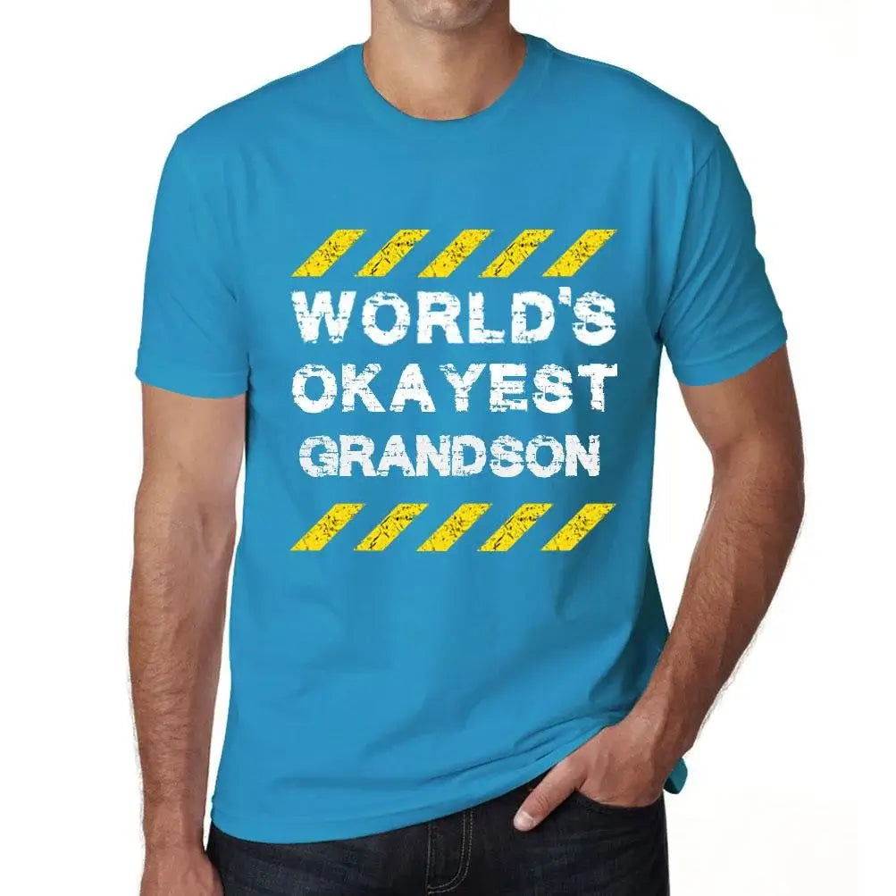 Men's Graphic T-Shirt Worlds Okayest Grandson Eco-Friendly Limited Edition Short Sleeve Tee-Shirt Vintage Birthday Gift Novelty