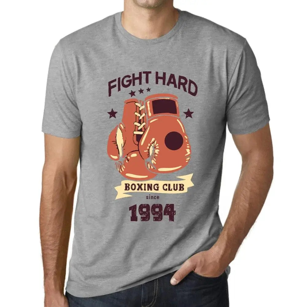 Men's Graphic T-Shirt Boxing Club Fight Hard Since 1994 30th Birthday Anniversary 30 Year Old Gift 1994 Vintage Eco-Friendly Short Sleeve Novelty Tee