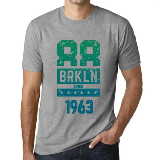Men's Graphic T-Shirt Brkln Since 1963 61st Birthday Anniversary 61 Year Old Gift 1963 Vintage Eco-Friendly Short Sleeve Novelty Tee