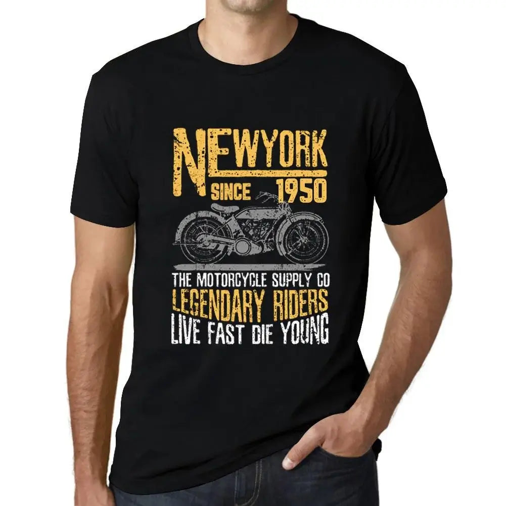 Men's Graphic T-Shirt Motorcycle Legendary Riders Since 1950 74th Birthday Anniversary 74 Year Old Gift 1950 Vintage Eco-Friendly Short Sleeve Novelty Tee