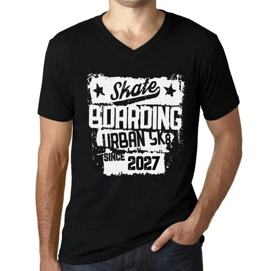 Men's Graphic T-Shirt V Neck Urban Skateboard Since 2027