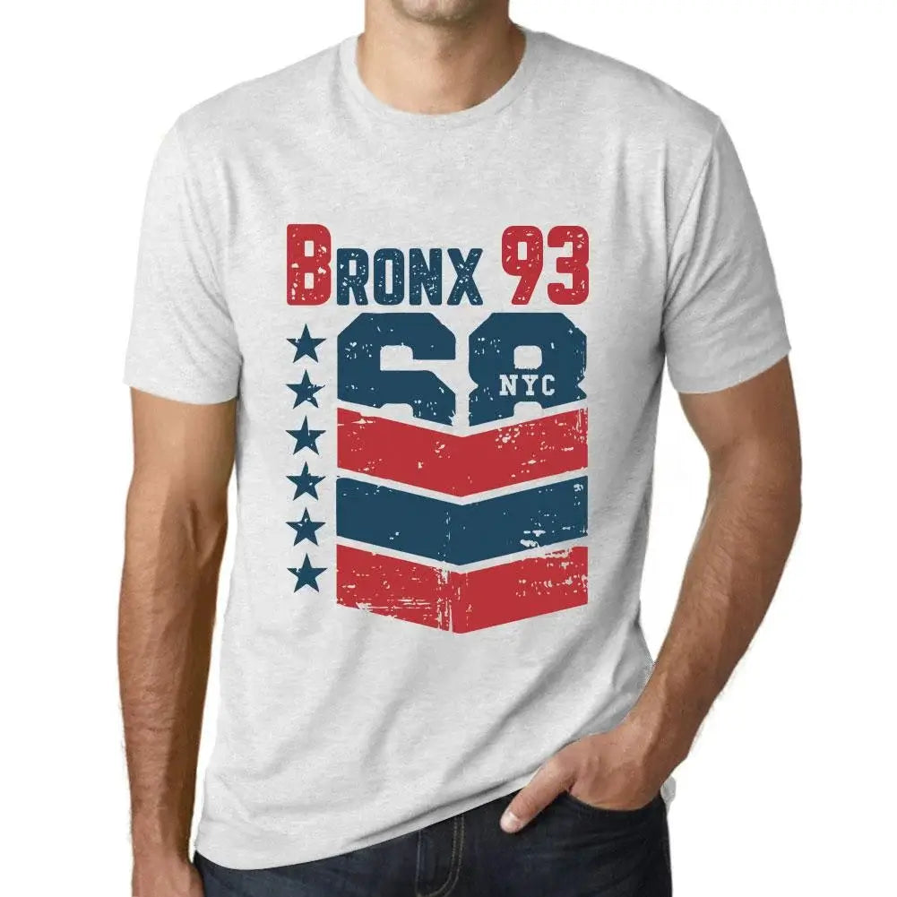 Men's Graphic T-Shirt Bronx 93 93rd Birthday Anniversary 93 Year Old Gift 1931 Vintage Eco-Friendly Short Sleeve Novelty Tee