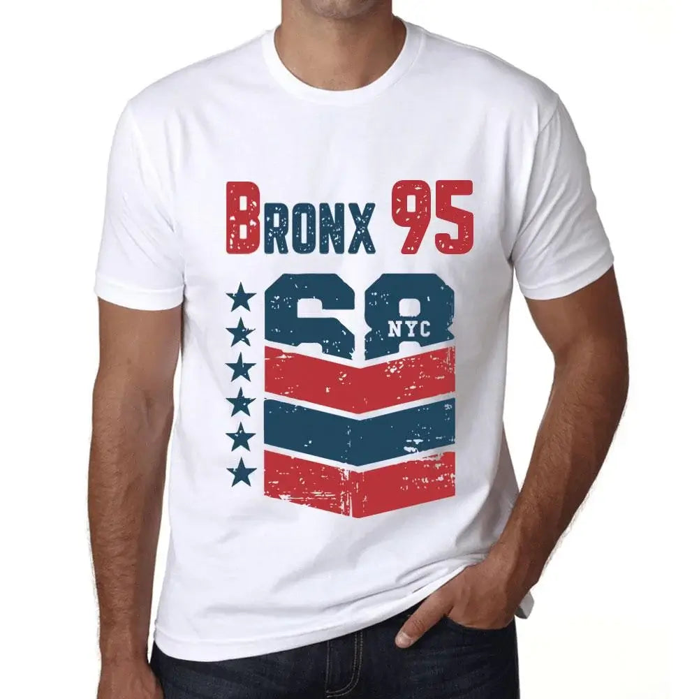 Men's Graphic T-Shirt Bronx 95 95th Birthday Anniversary 95 Year Old Gift 1929 Vintage Eco-Friendly Short Sleeve Novelty Tee