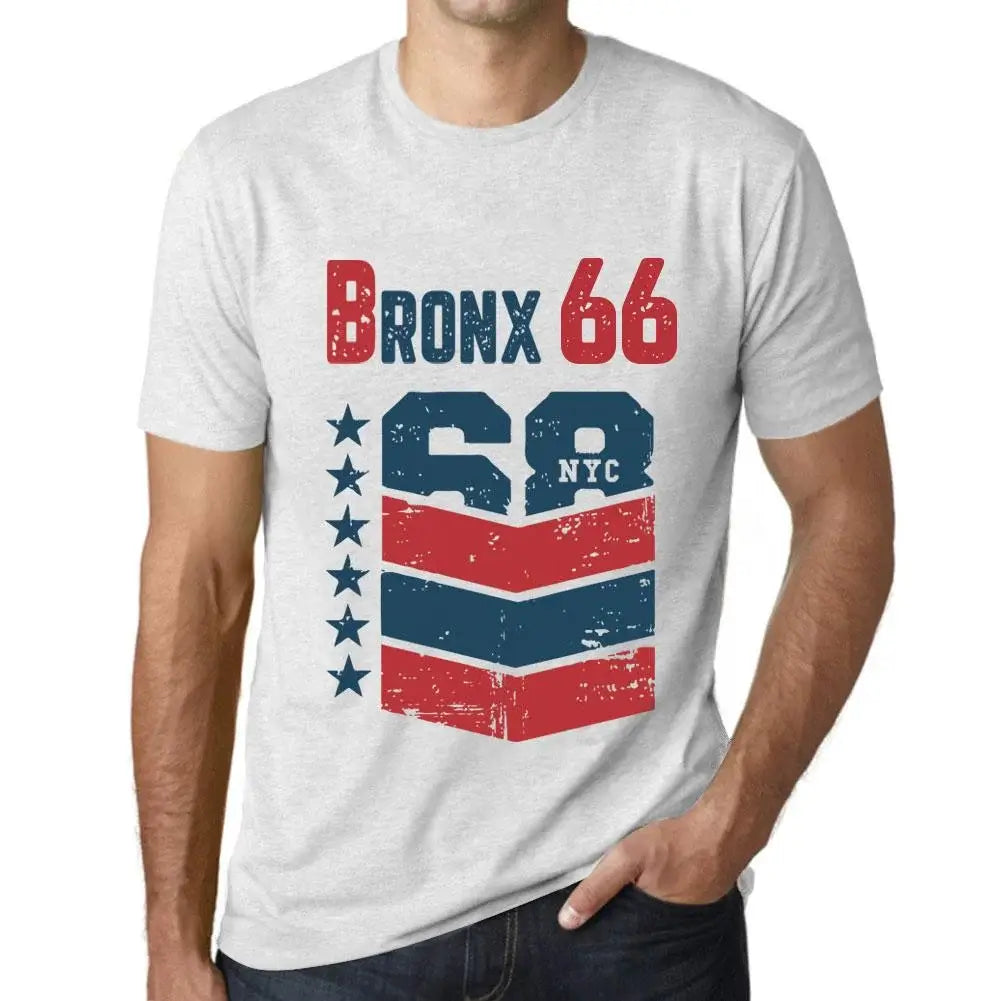 Men's Graphic T-Shirt Bronx 66 66th Birthday Anniversary 66 Year Old Gift 1958 Vintage Eco-Friendly Short Sleeve Novelty Tee