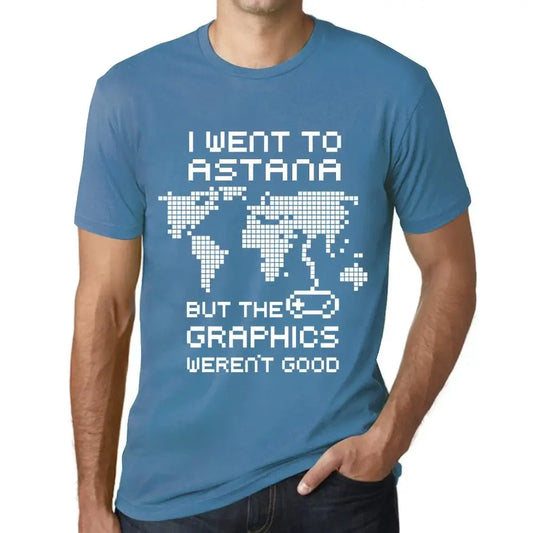 Men's Graphic T-Shirt I Went To Astana But The Graphics Weren’t Good Eco-Friendly Limited Edition Short Sleeve Tee-Shirt Vintage Birthday Gift Novelty