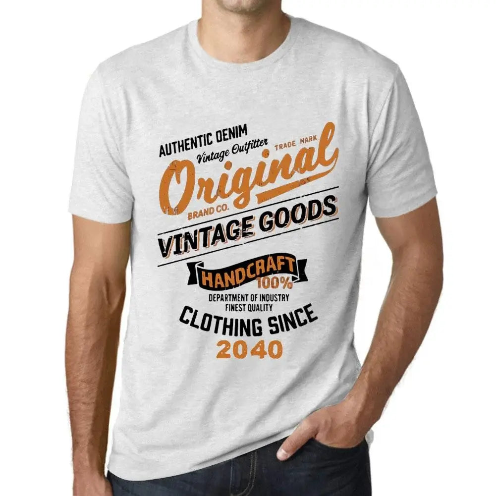 Men's Graphic T-Shirt Original Vintage Clothing Since 2040