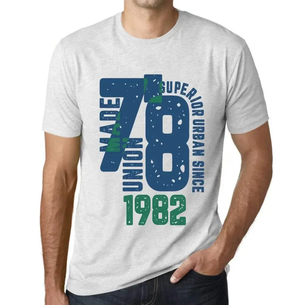 Men's Graphic T-Shirt Superior Urban Style Since 1982 42nd Birthday Anniversary 42 Year Old Gift 1982 Vintage Eco-Friendly Short Sleeve Novelty Tee