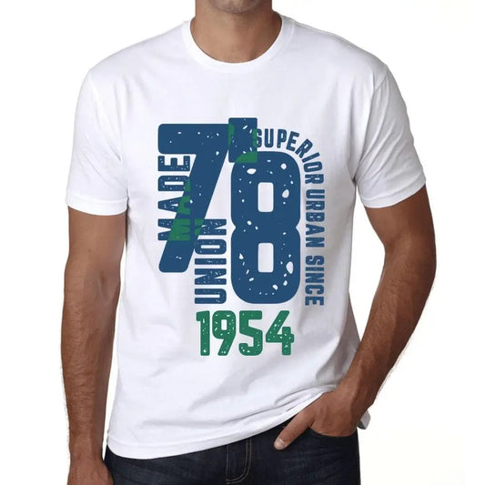 Men's Graphic T-Shirt Superior Urban Style Since 1954 70th Birthday Anniversary 70 Year Old Gift 1954 Vintage Eco-Friendly Short Sleeve Novelty Tee
