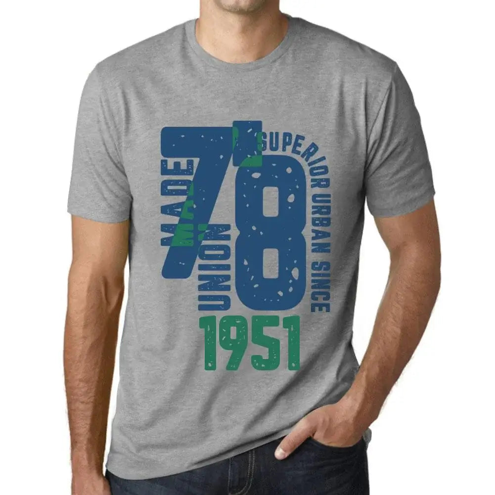 Men's Graphic T-Shirt Superior Urban Style Since 1951 73rd Birthday Anniversary 73 Year Old Gift 1951 Vintage Eco-Friendly Short Sleeve Novelty Tee