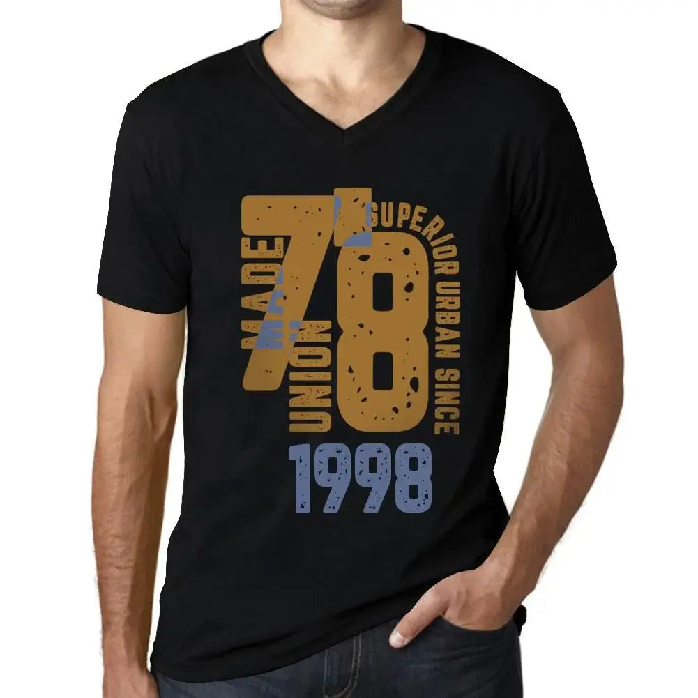 T-shirt noir uni pour hommes