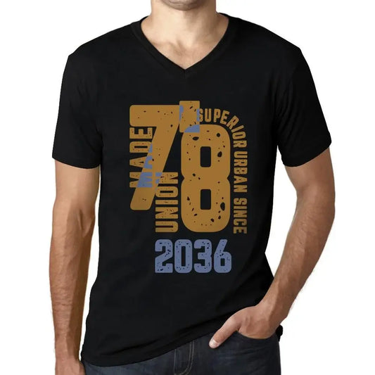 Men's Graphic T-Shirt V Neck Superior Urban Style Since 2036