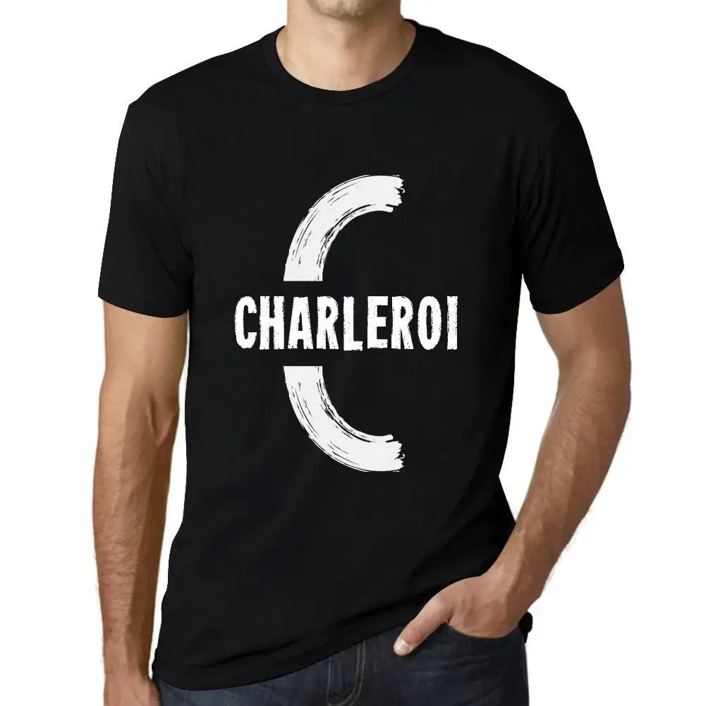 Men's Graphic T-Shirt Charleroi Eco-Friendly Limited Edition Short Sleeve Tee-Shirt Vintage Birthday Gift Novelty