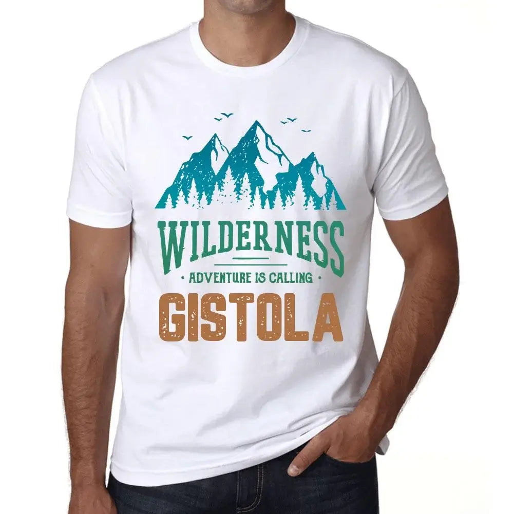 Men's Graphic T-Shirt Wilderness, Adventure Is Calling Gistola Eco-Friendly Limited Edition Short Sleeve Tee-Shirt Vintage Birthday Gift Novelty