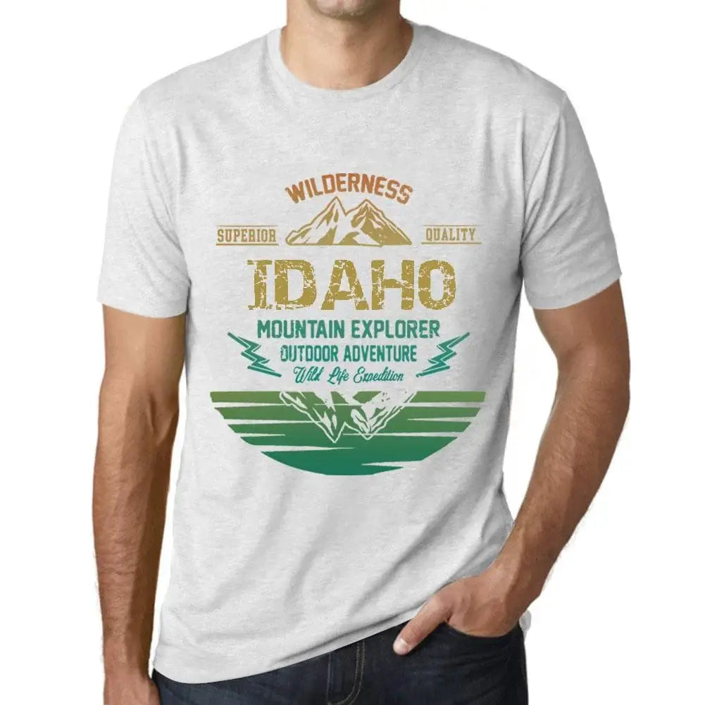 Men's Graphic T-Shirt Outdoor Adventure, Wilderness, Mountain Explorer Idaho Eco-Friendly Limited Edition Short Sleeve Tee-Shirt Vintage Birthday Gift Novelty