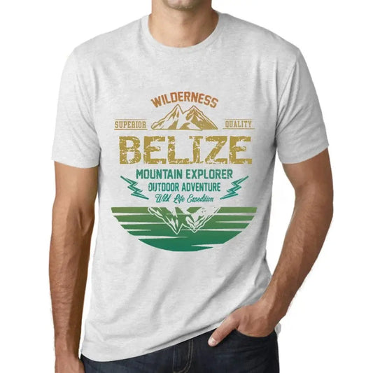 Men's Graphic T-Shirt Outdoor Adventure, Wilderness, Mountain Explorer Belize Eco-Friendly Limited Edition Short Sleeve Tee-Shirt Vintage Birthday Gift Novelty
