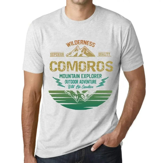 Men's Graphic T-Shirt Outdoor Adventure, Wilderness, Mountain Explorer Comoros Eco-Friendly Limited Edition Short Sleeve Tee-Shirt Vintage Birthday Gift Novelty