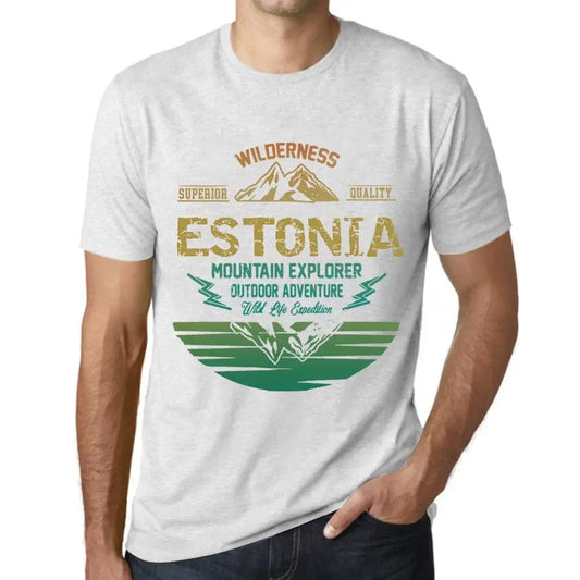 Men's Graphic T-Shirt Outdoor Adventure, Wilderness, Mountain Explorer Estonia Eco-Friendly Limited Edition Short Sleeve Tee-Shirt Vintage Birthday Gift Novelty