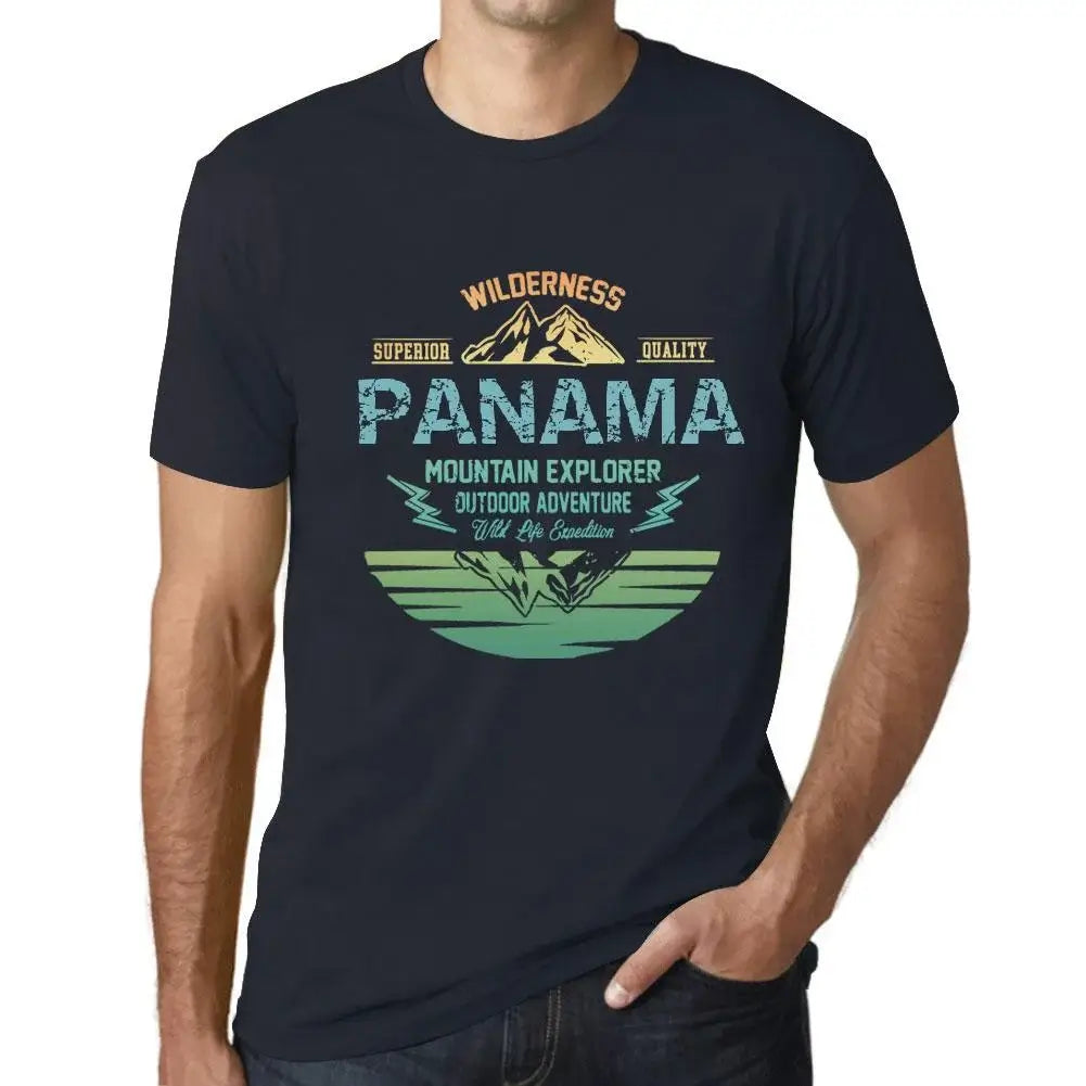 Men's Graphic T-Shirt Outdoor Adventure, Wilderness, Mountain Explorer Panama Eco-Friendly Limited Edition Short Sleeve Tee-Shirt Vintage Birthday Gift Novelty