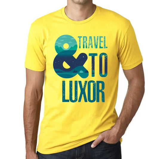 Men's Graphic T-Shirt And Travel To Luxor Eco-Friendly Limited Edition Short Sleeve Tee-Shirt Vintage Birthday Gift Novelty