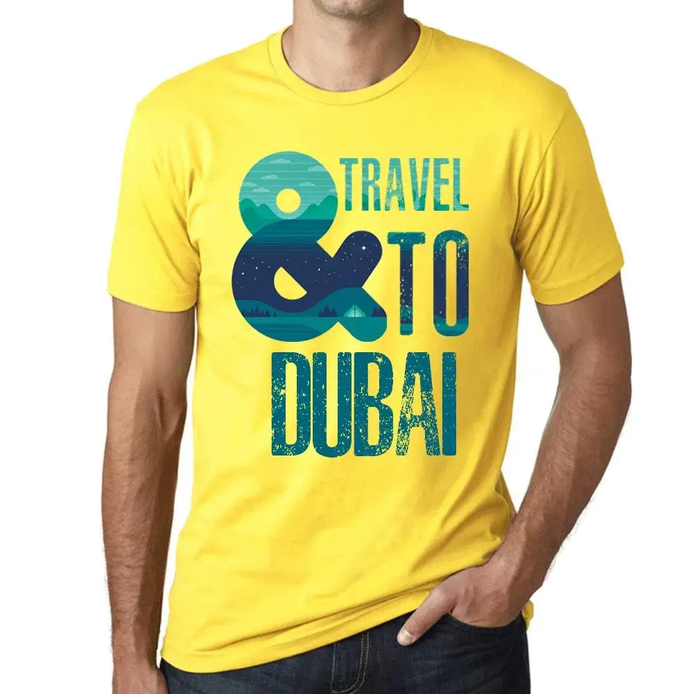 Men's Graphic T-Shirt And Travel To Dubai Eco-Friendly Limited Edition Short Sleeve Tee-Shirt Vintage Birthday Gift Novelty