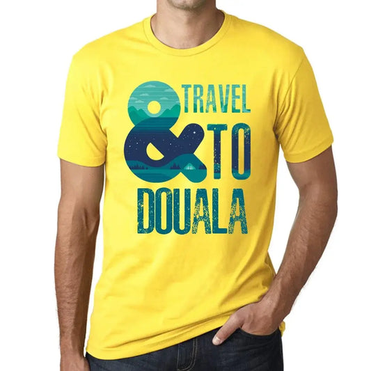 Men's Graphic T-Shirt And Travel To Douala Eco-Friendly Limited Edition Short Sleeve Tee-Shirt Vintage Birthday Gift Novelty