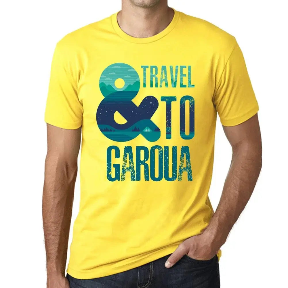 Men's Graphic T-Shirt And Travel To Garoua Eco-Friendly Limited Edition Short Sleeve Tee-Shirt Vintage Birthday Gift Novelty