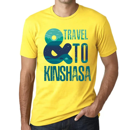 Men's Graphic T-Shirt And Travel To Kinshasa Eco-Friendly Limited Edition Short Sleeve Tee-Shirt Vintage Birthday Gift Novelty