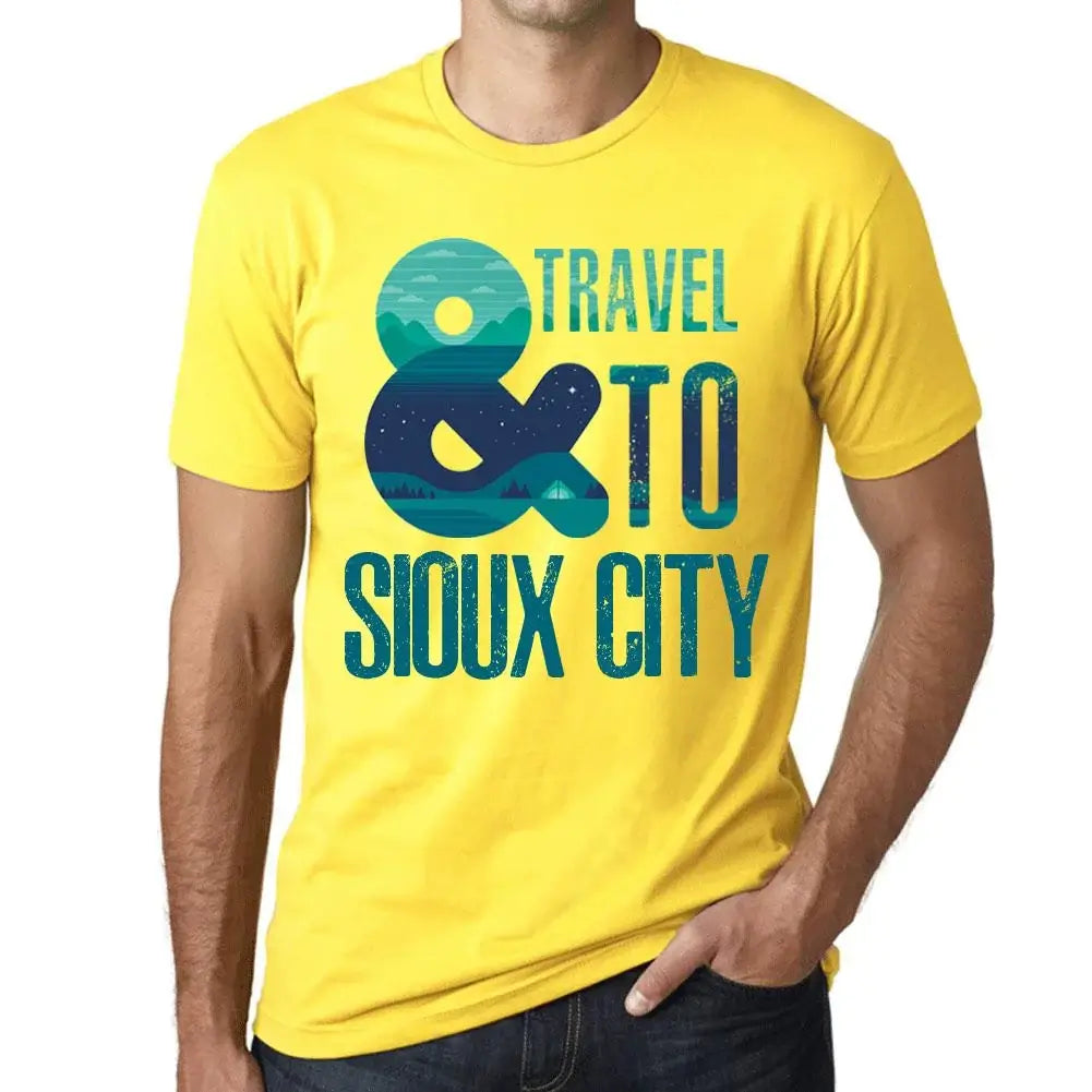 Men's Graphic T-Shirt And Travel To Sioux City Eco-Friendly Limited Edition Short Sleeve Tee-Shirt Vintage Birthday Gift Novelty