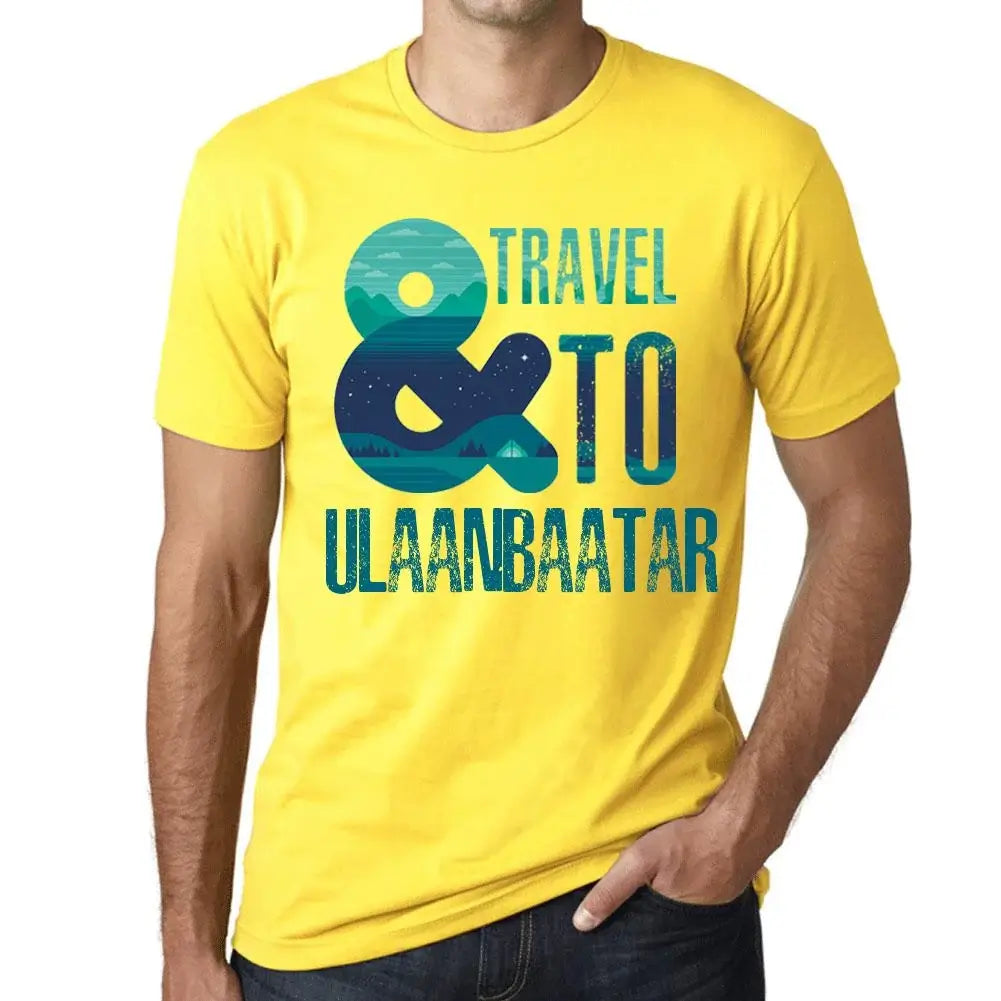 Men's Graphic T-Shirt And Travel To Ulaanbaatar Eco-Friendly Limited Edition Short Sleeve Tee-Shirt Vintage Birthday Gift Novelty