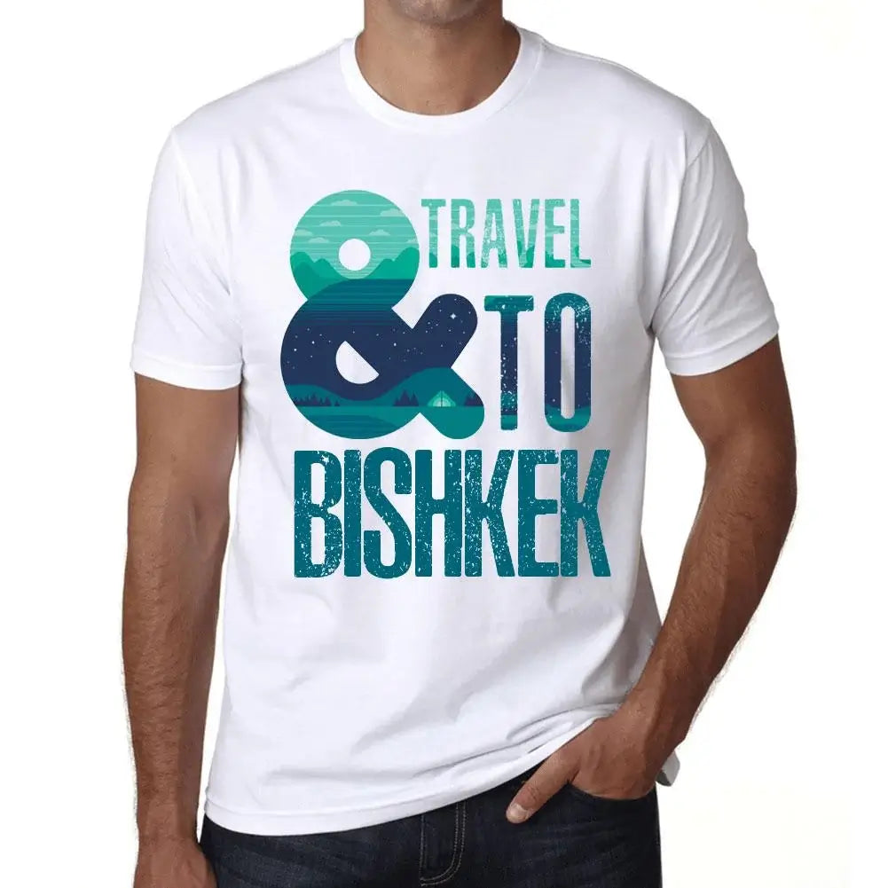 Men's Graphic T-Shirt And Travel To Bishkek Eco-Friendly Limited Edition Short Sleeve Tee-Shirt Vintage Birthday Gift Novelty