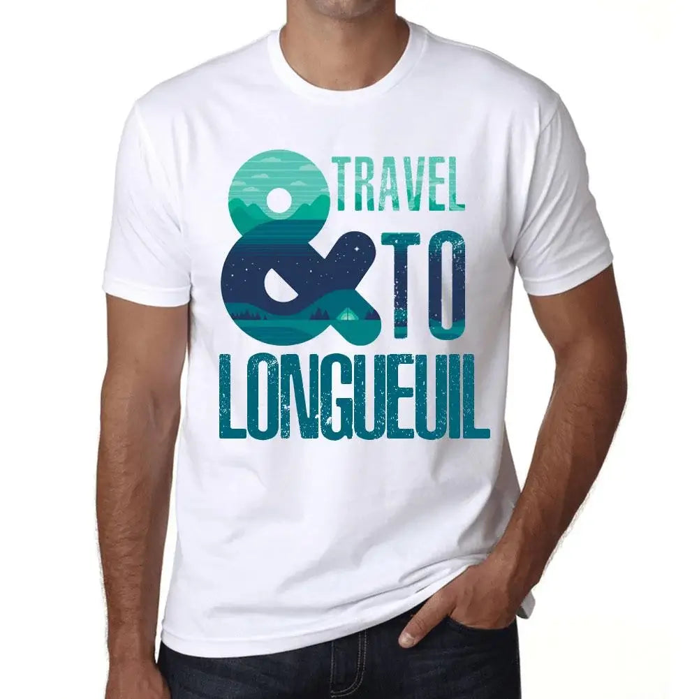 Men's Graphic T-Shirt And Travel To Longueuil Eco-Friendly Limited Edition Short Sleeve Tee-Shirt Vintage Birthday Gift Novelty