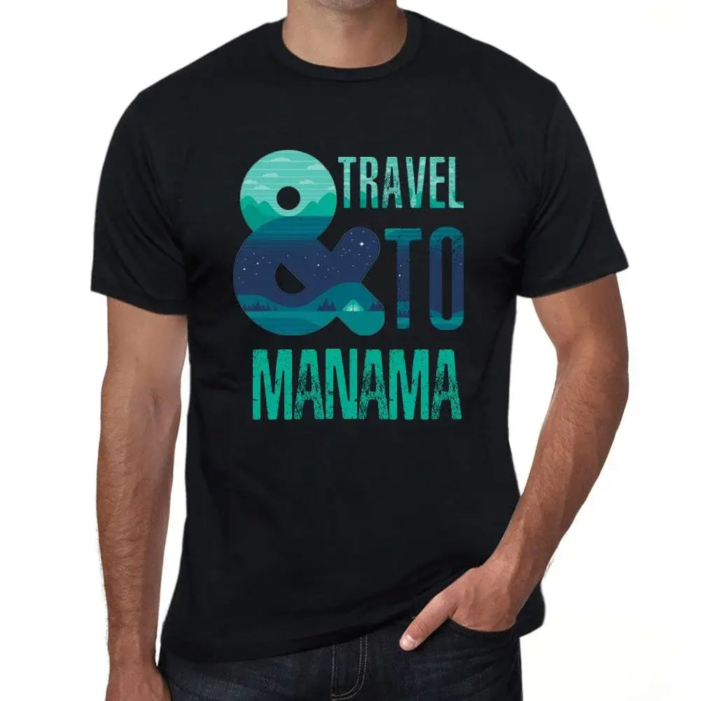 Men's Graphic T-Shirt And Travel To Manama Eco-Friendly Limited Edition Short Sleeve Tee-Shirt Vintage Birthday Gift Novelty