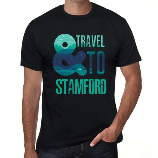 Men's Graphic T-Shirt And Travel To Stamford Eco-Friendly Limited Edition Short Sleeve Tee-Shirt Vintage Birthday Gift Novelty