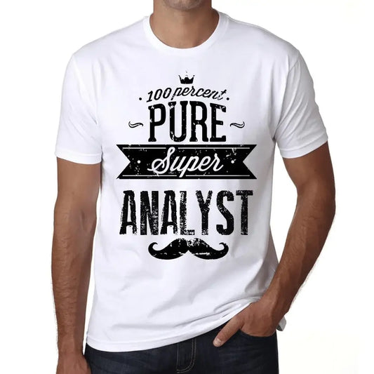 Men's Graphic T-Shirt 100% Pure Super Analyst Eco-Friendly Limited Edition Short Sleeve Tee-Shirt Vintage Birthday Gift Novelty