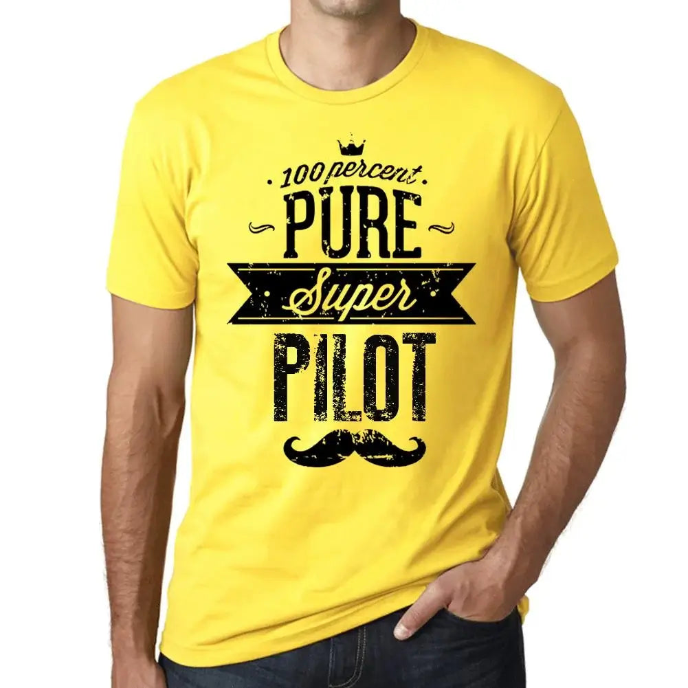 Men's Graphic T-Shirt 100% Pure Super Pilot Eco-Friendly Limited Edition Short Sleeve Tee-Shirt Vintage Birthday Gift Novelty