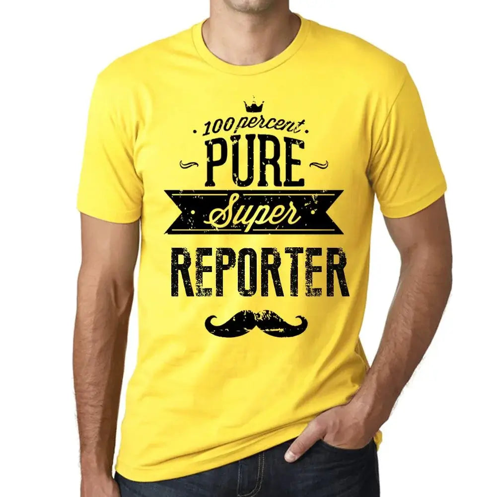 Men's Graphic T-Shirt 100% Pure Super Reporter Eco-Friendly Limited Edition Short Sleeve Tee-Shirt Vintage Birthday Gift Novelty